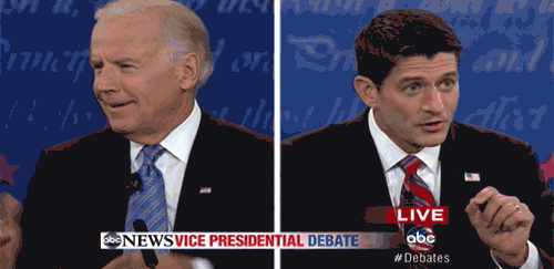 Biden and Ryan cutting it up at the 2012 VP debate